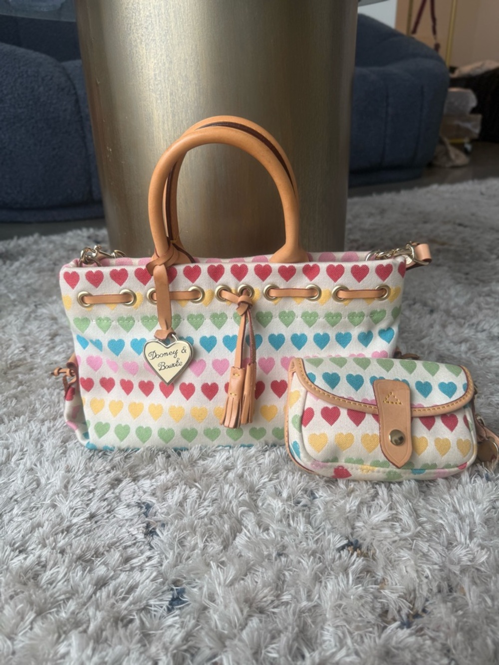 DOONEY & BOURKE RARE VINTAGE RAINBOW HEARTS SET